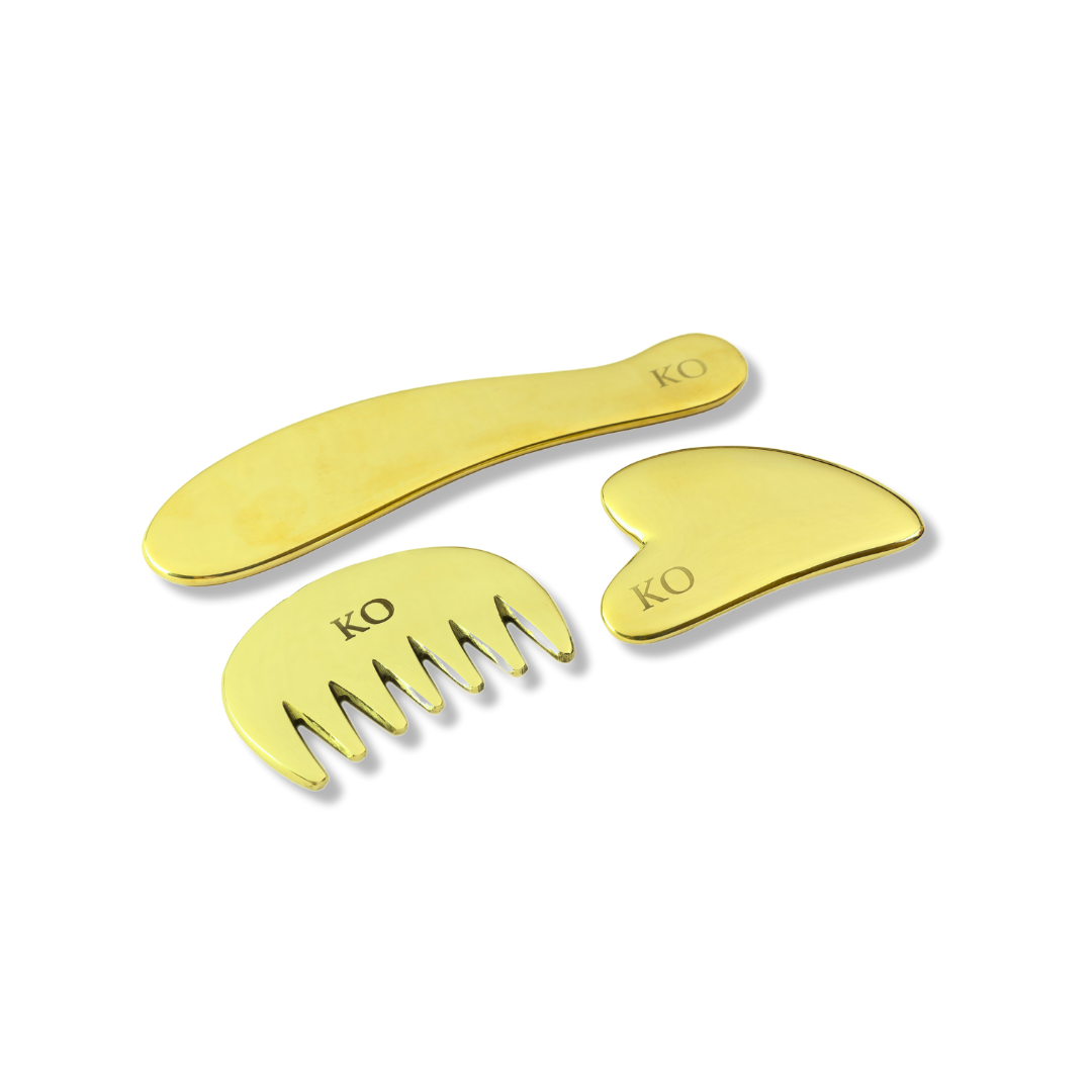 kansa gua sha and kansa comb combo