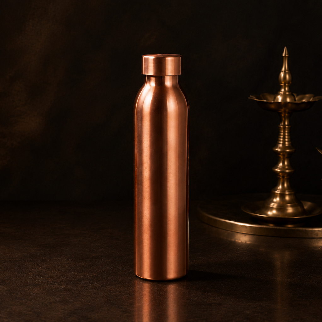 100% Pure Copper Bottle - Seamless