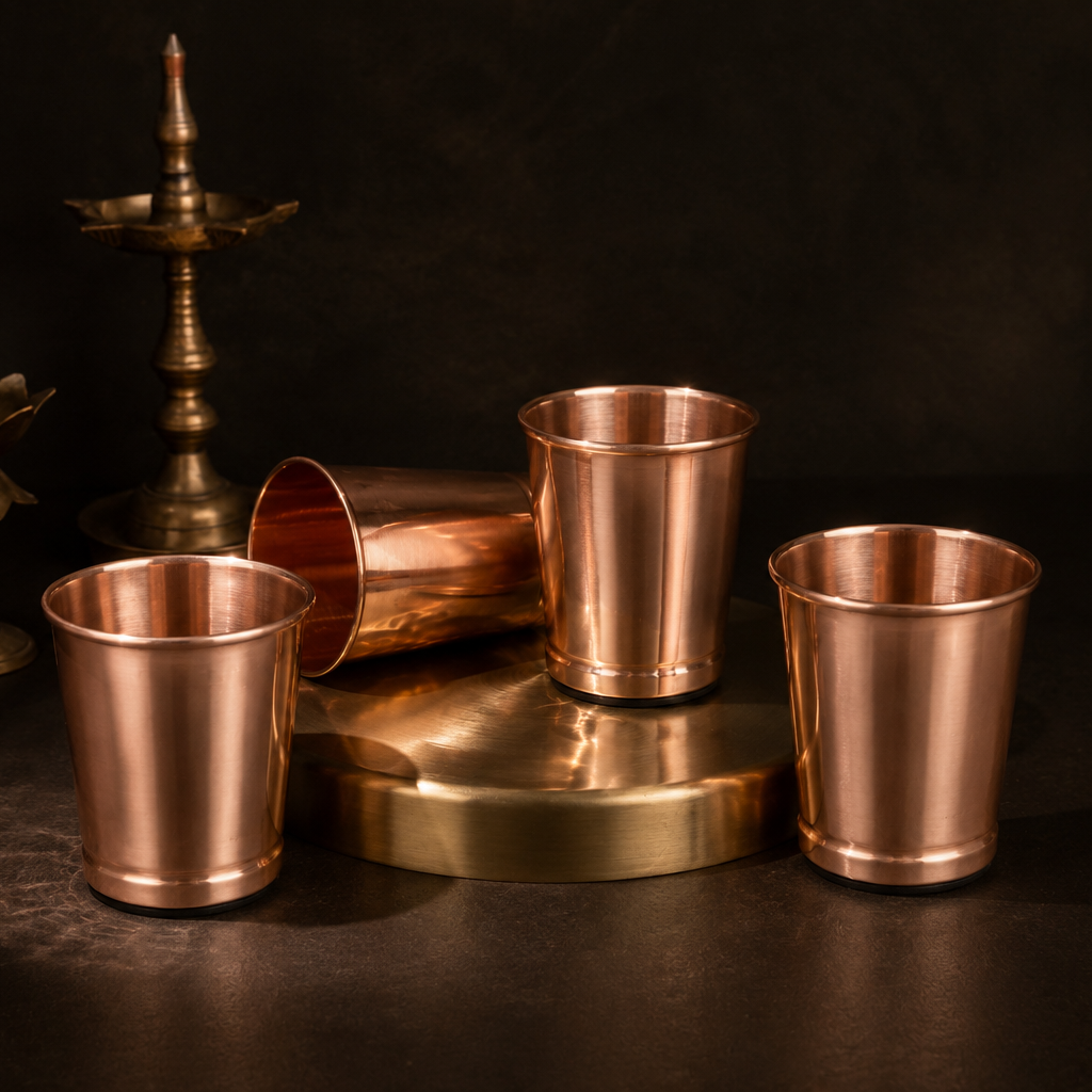 100% Pure Copper Cups - Seamless