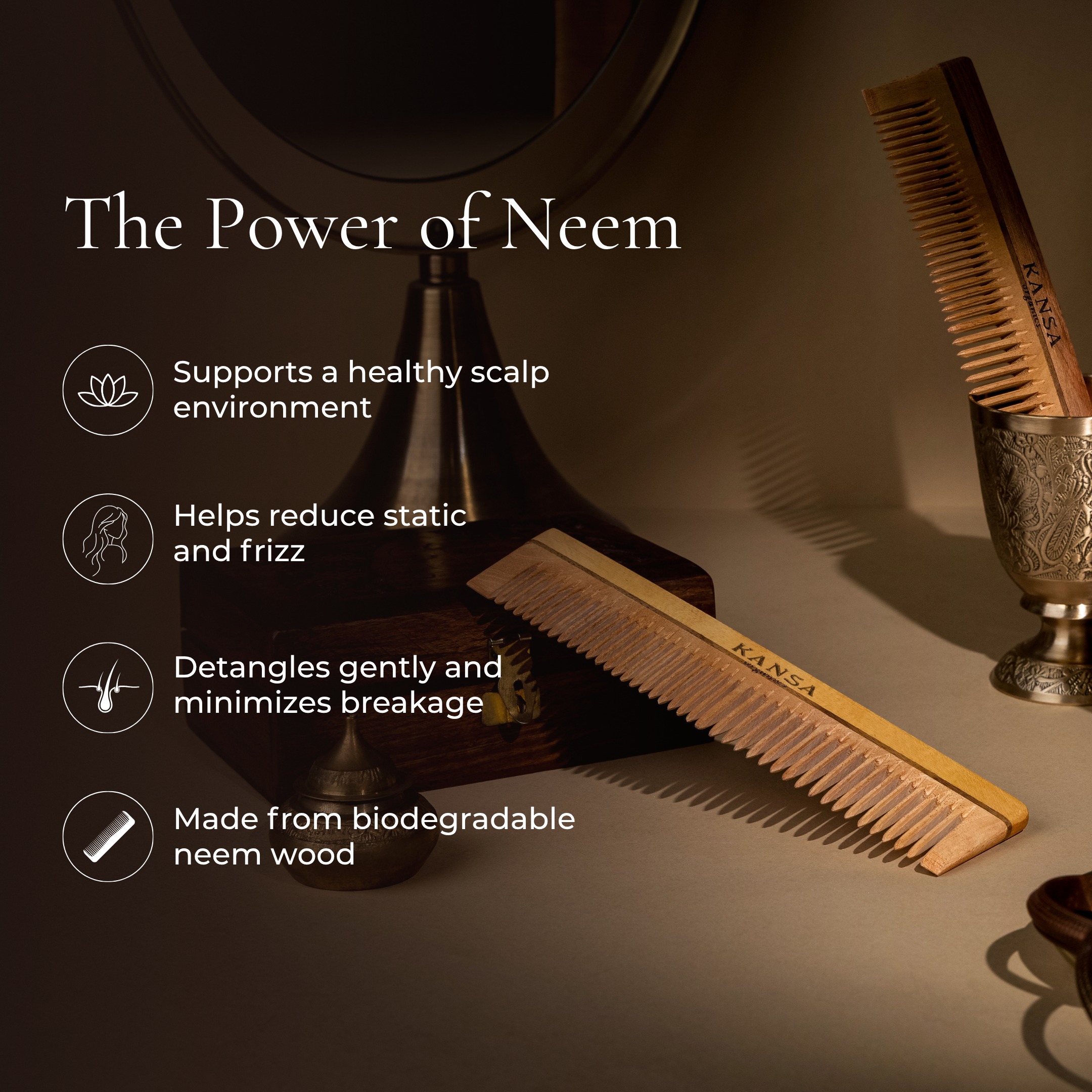 Ayurvedic Neem Wood Comb