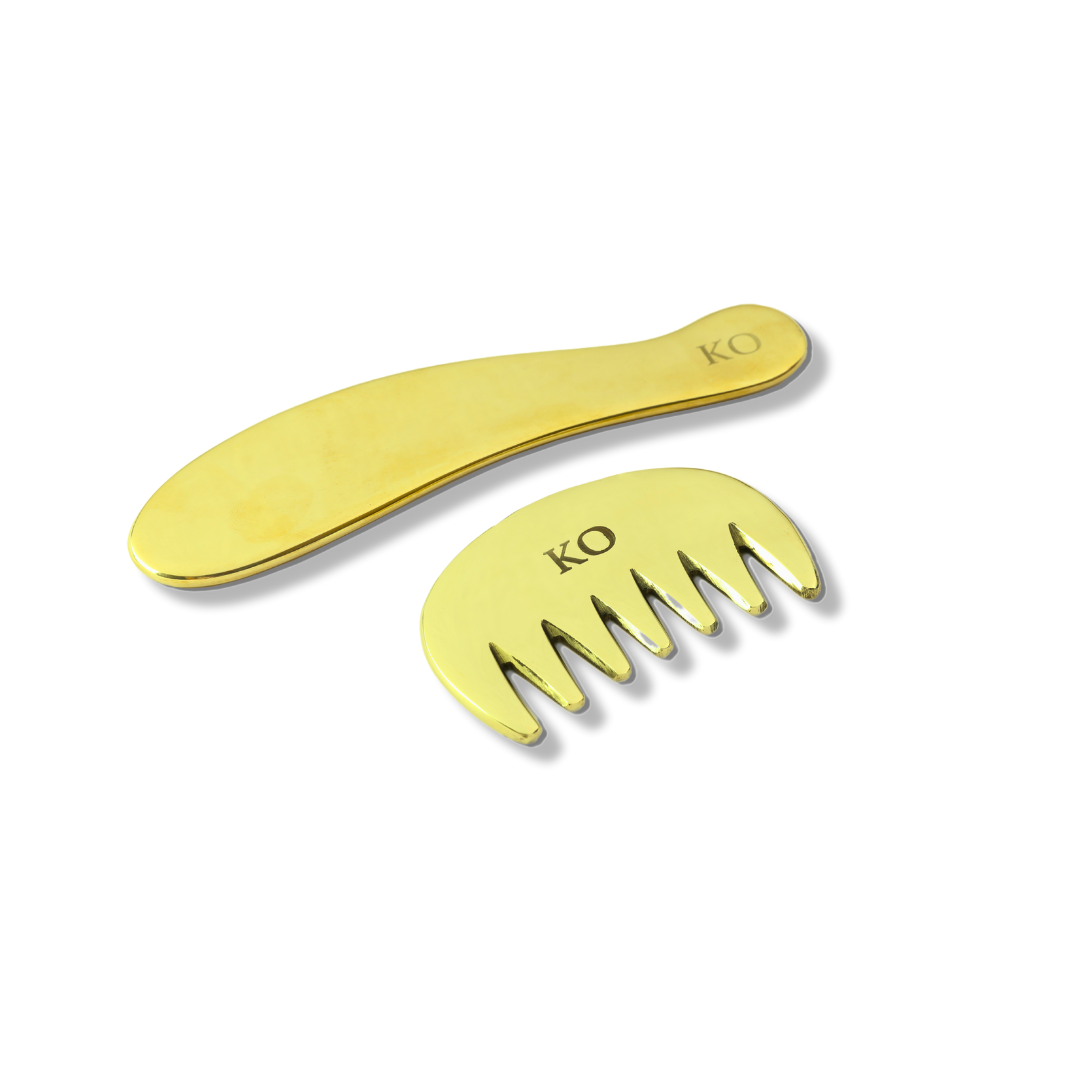 kansa gua sha and kansa comb combo
