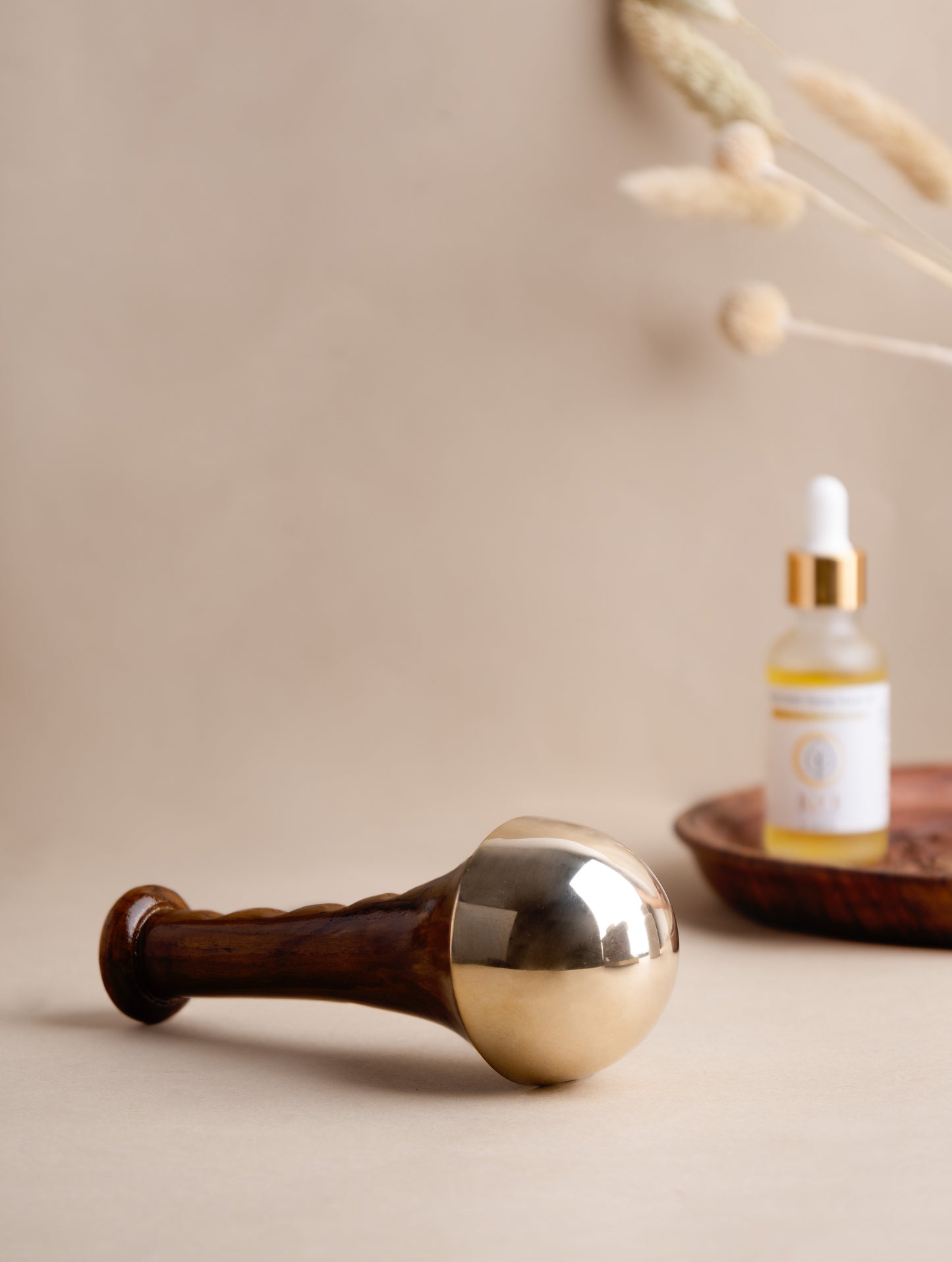 Small double sided wand W Kansa oil