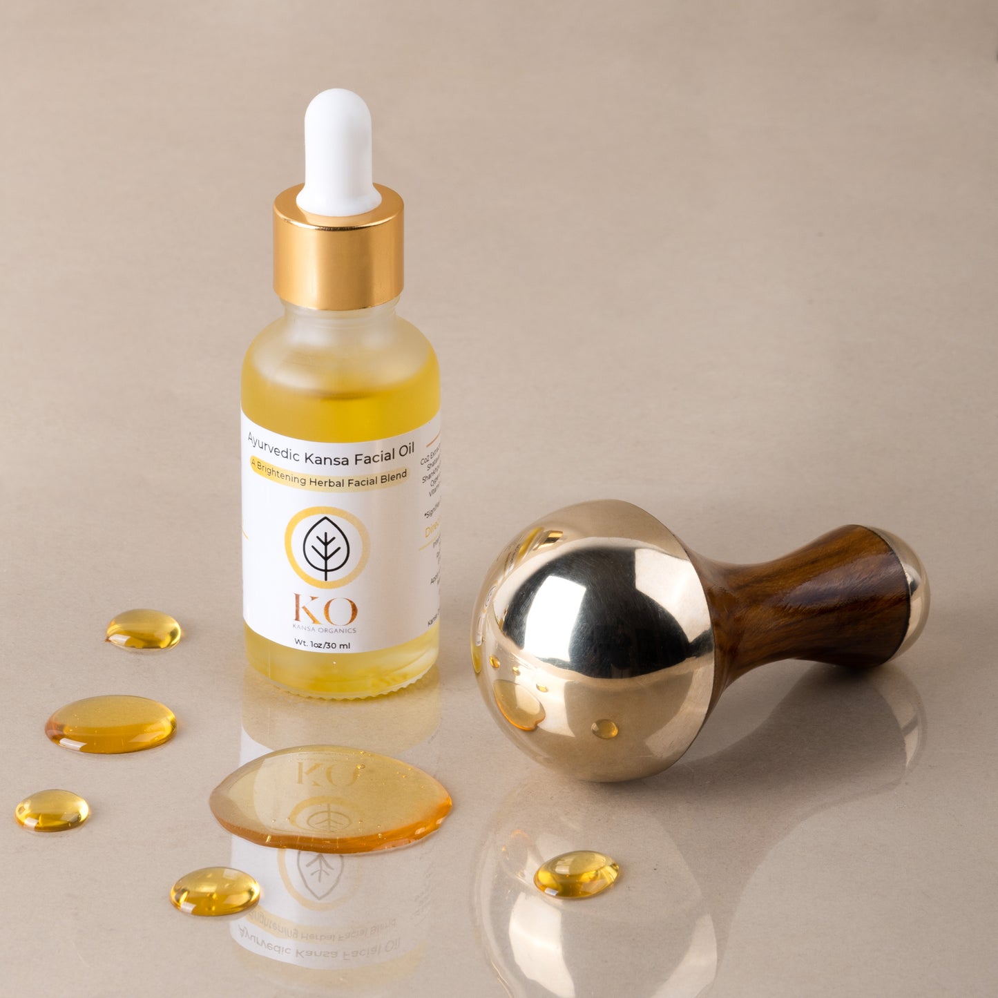 Small double sided wand W Kansa oil