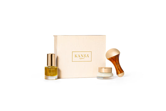 Ayra Restorative Oil, Ayra Firming Cream & Dual Flow Kansa Wand Set 15ml / RITUAL KIT