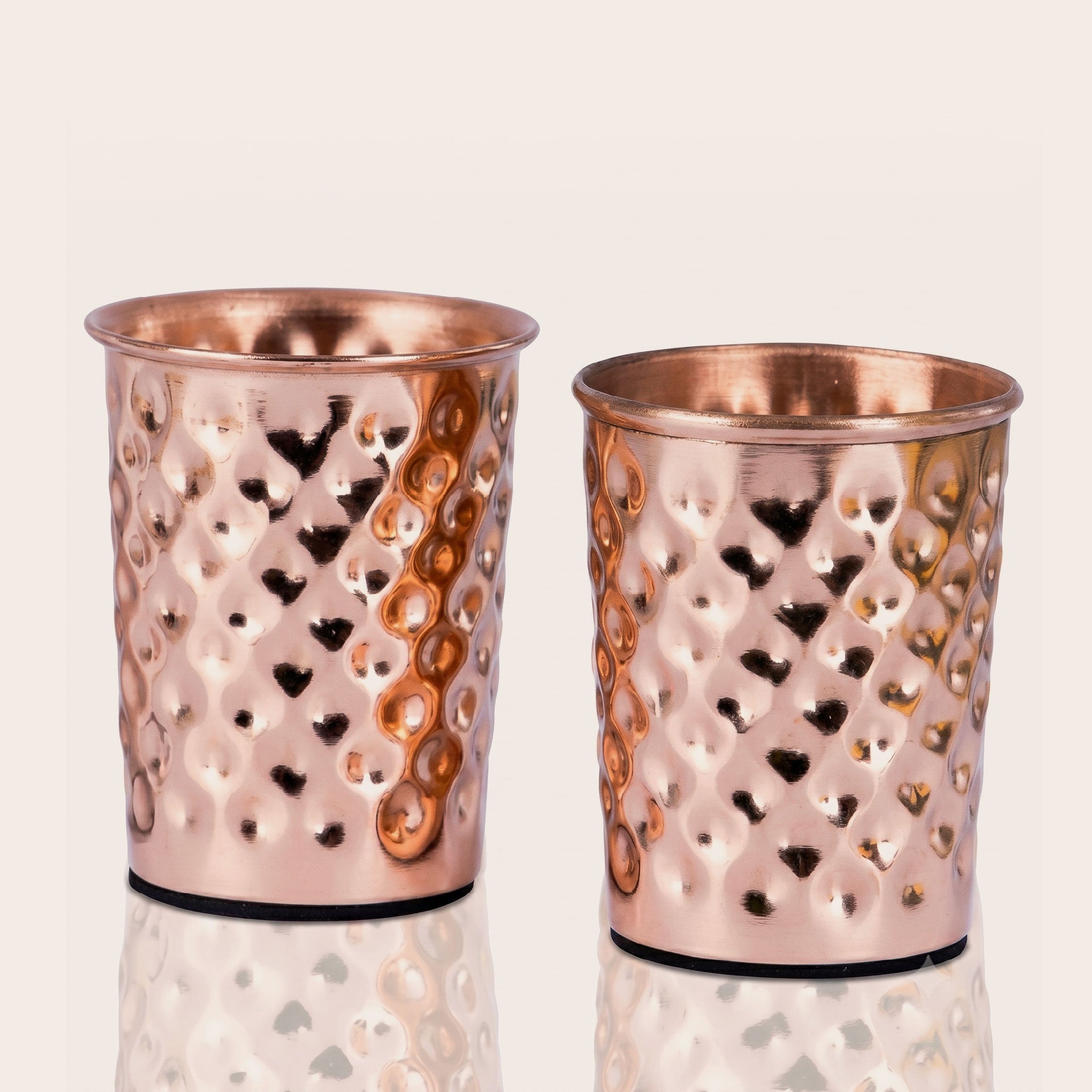 100% Pure Copper Cups - Hammered